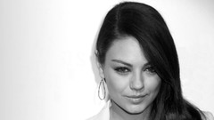 Woman faces monochrome Actress mila kunis grayscale