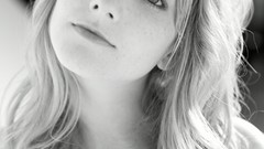 Woman faces monochrome Actress portraits Melissa Rauch