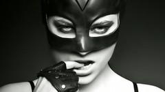 Woman faces monochrome boobs greyscale