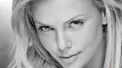 Woman faces monochrome charlize theron