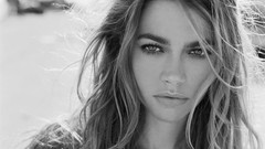 Woman faces monochrome Denise Richards