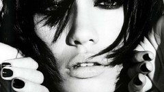Woman faces monochrome olga kurylenko
