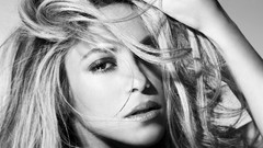 Woman faces monochrome shakira singers