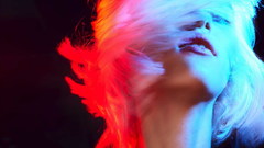 Woman faces multicolor portraits