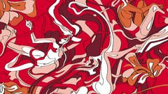 Woman faces multicolor vectors