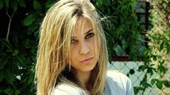 Woman faces outdoors blondes