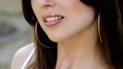 Woman faces outdoors brunettes models Mc-Nudes magazine simi 