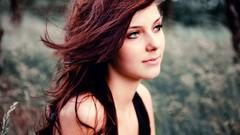 Woman faces outdoors models redheads