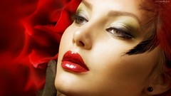 Woman faces piercings