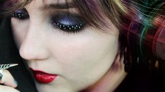 Woman faces portraits