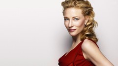Woman faces red dress Actress blondes cate blanchett Simple 