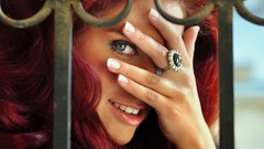 Woman faces redheads