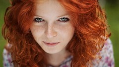 Woman faces redheads