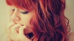 Woman faces redheads