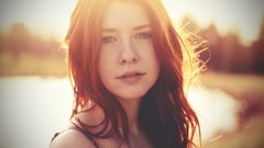 Woman faces redheads