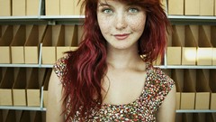 Woman faces redheads