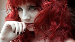 Woman faces redheads