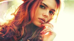 Woman faces redheads