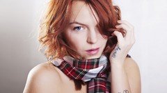 Woman faces redheads