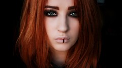 Woman faces redheads