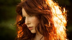 Woman faces redheads