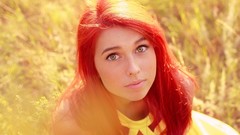 Woman faces redheads