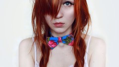 Woman faces redheads