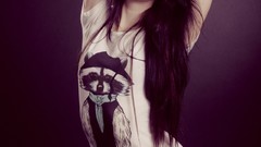 Woman faces redheads tight clothing