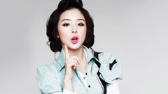 Woman faces shirts asians brunettes