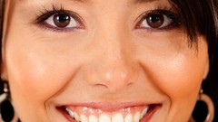 Woman faces smiling brown eyes brunettes