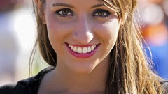 Woman faces smiling brunettes Grid Girls