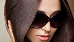 Woman faces sunglasses