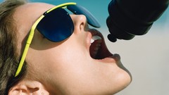 Woman faces sunglasses brunettes models emily didonato water 