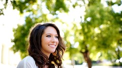 Woman faces sunlight smiling brunettes Taylor McCutchan