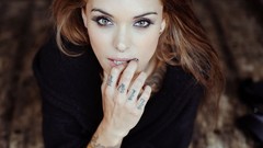 Woman faces tattoos arabella drummond redheads body painting