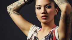 Woman faces tattoos brunettes