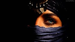 Woman faces veil