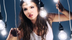 Woman faces wires victoria justice bulbs
