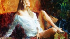 Woman fan art artwork