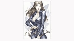 Woman fan art artwork Artgerm