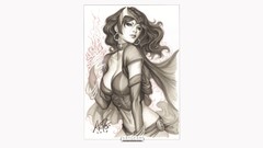 Woman fan art artwork Artgerm