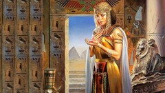 Woman fantasy art Boris Vallejo agyptian