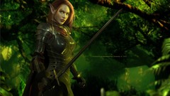 Woman fantasy art elves