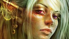 Woman fantasy art elves