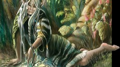 Woman fantasy art mythical