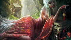 Woman fantasy art mythical