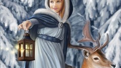 Woman fantasy art mythical