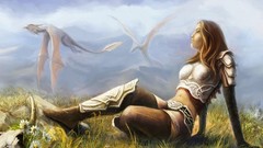 Woman fantasy art mythical