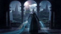 Woman fantasy artwork nighttime