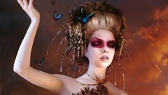 Woman fantasy Butterflies